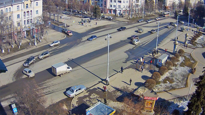 Перекрёсток пр. Советский - ул. Весенняя (Кемерово, Россия)